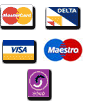 visa, mastercard, delta, switch, solo can be used at securely at bridal jewellery