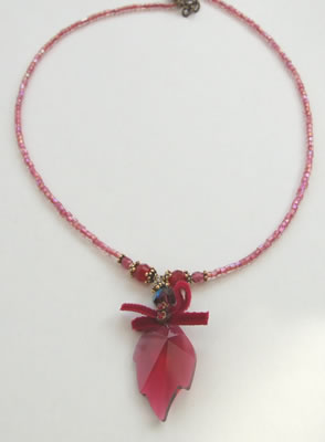 Swarovski Crystal Dark Red Beaded Set
