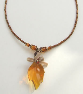 Swarovski Crystal Bronze Beaded Set