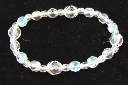 AB Crystal Bracelet on Elastic