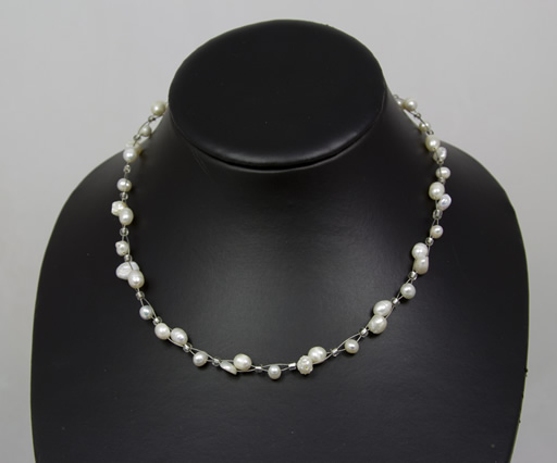 Image of Freshwater Pearl Entwined Necklace