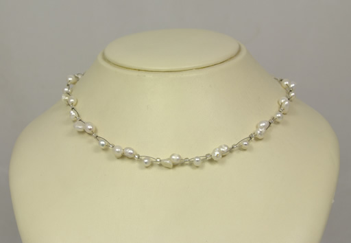 Image of Freshwater Pearl Entwined Necklace